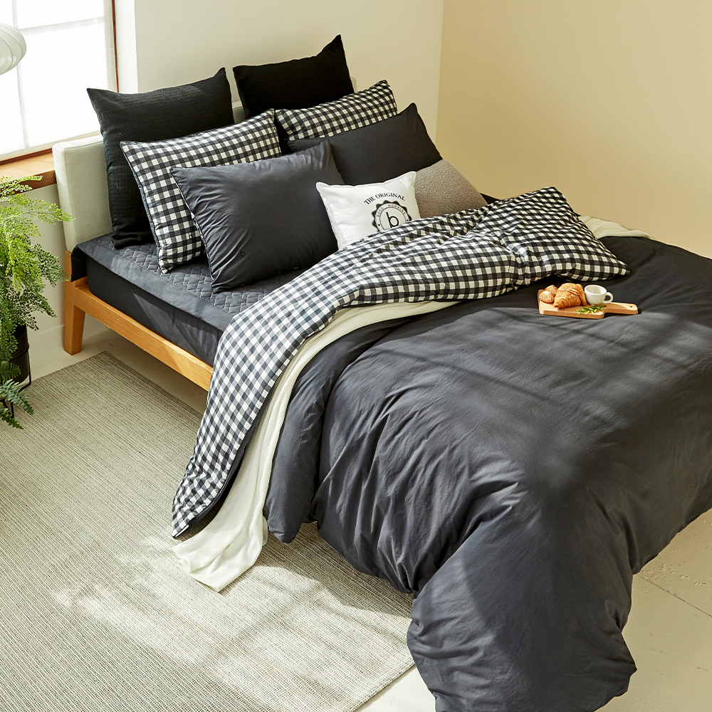 베이직큐브(면100%) 누빔이불패드세트 K